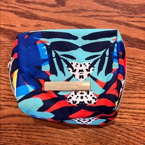 Tropical Print Cosmetic Pouch
